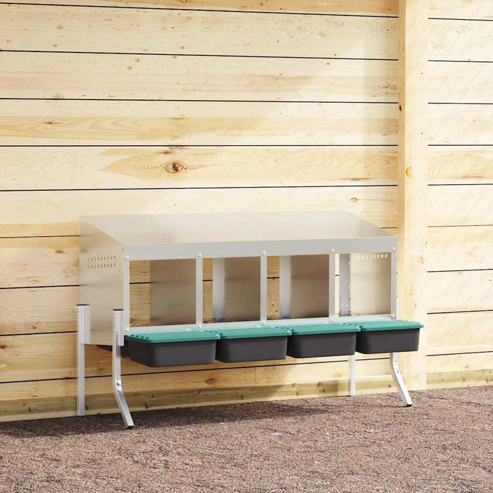 Chicken Nesting Box 1 Compartment With Legs Galvanised Steel