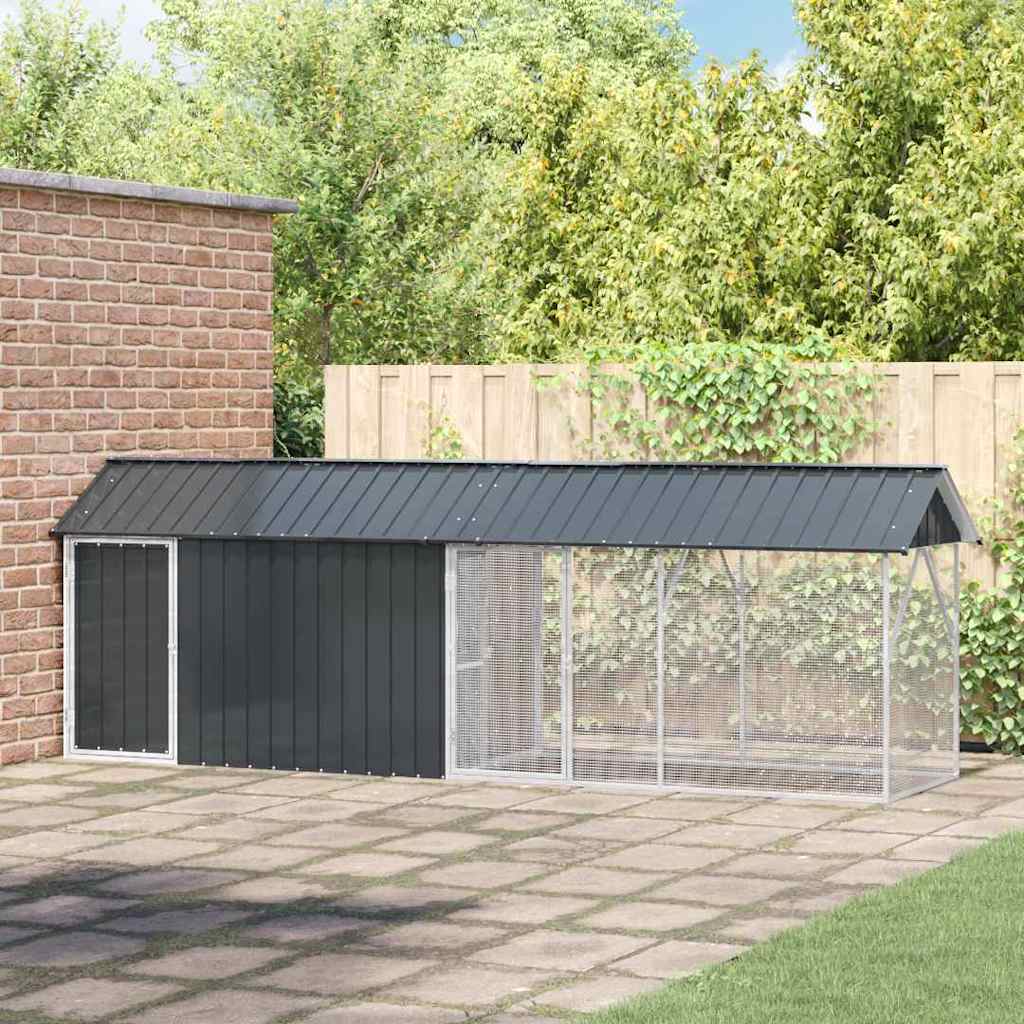 Bird Cage Anthracite 422 X 103 X 142 Cm Galvanised Steel