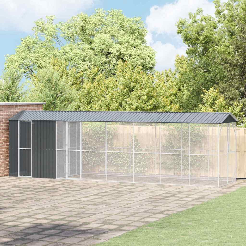 Bird Cage Anthracite 422 X 103 X 142 Cm Galvanised Steel