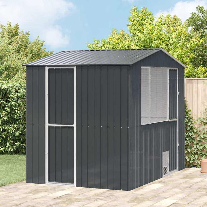 Bird Cage Anthracite 215 X 112 X 141 Cm Galvanised Steel
