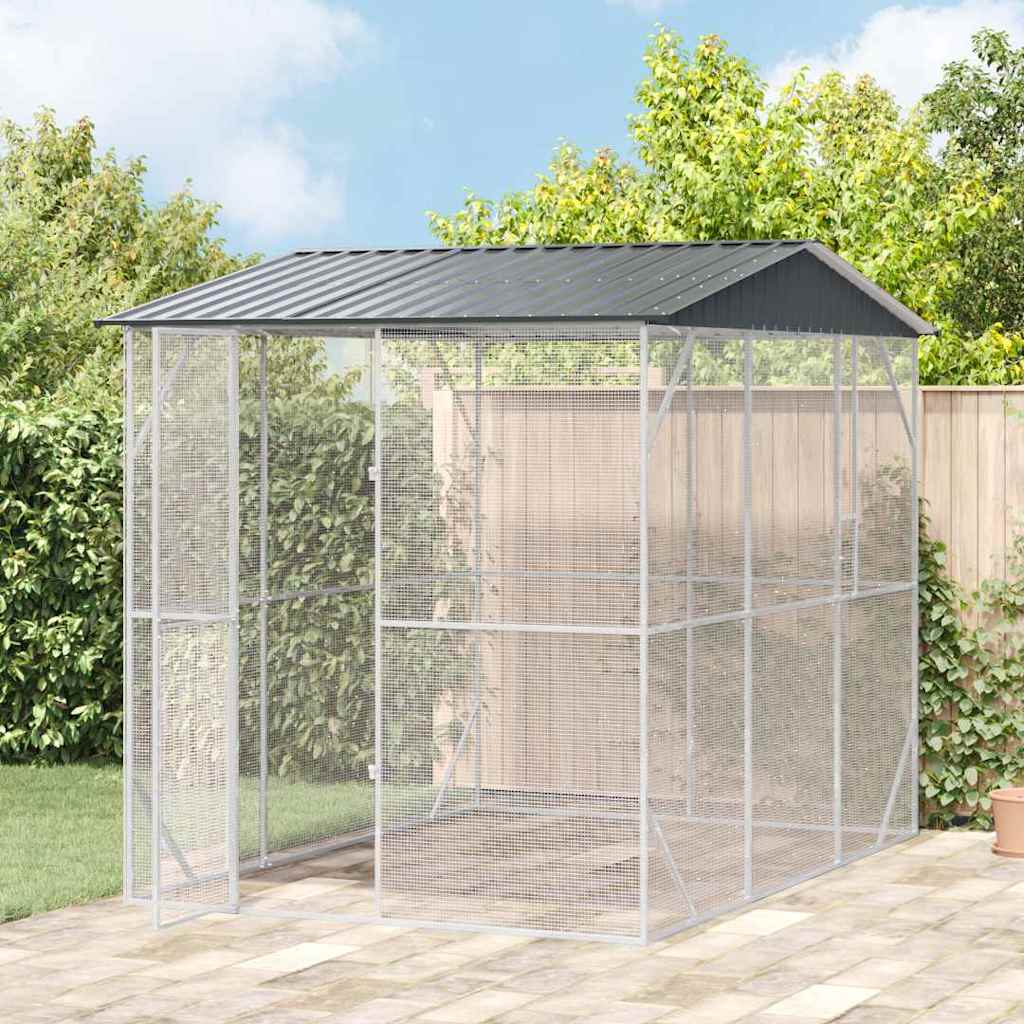 Bird Cage Anthracite 227 X 112 X 141 Cm Galvanised Steel