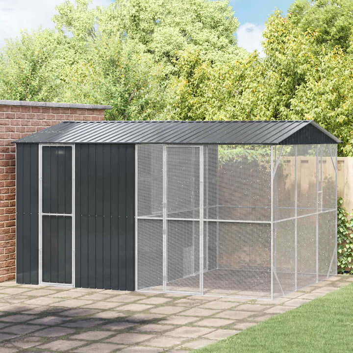 Bird Cage Anthracite 422 X 103 X 142 Cm Galvanised Steel