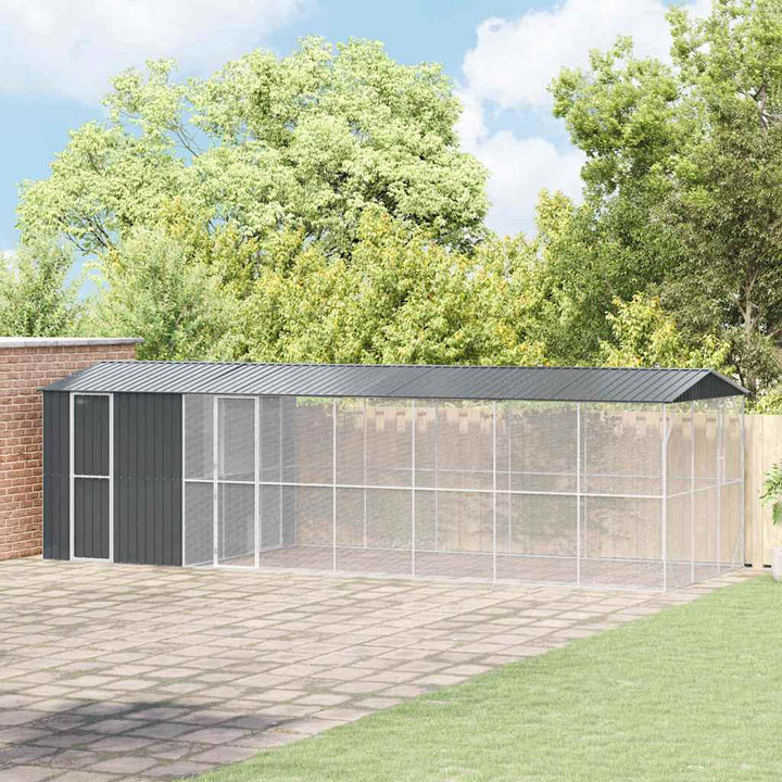 Bird Cage Anthracite 422 X 103 X 142 Cm Galvanised Steel