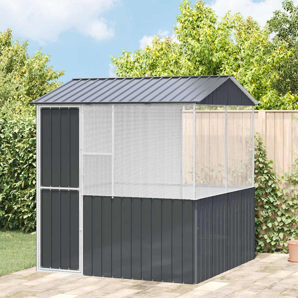 Bird Cage Anthracite 215 X 209 X 230 Cm Galvanised Steel