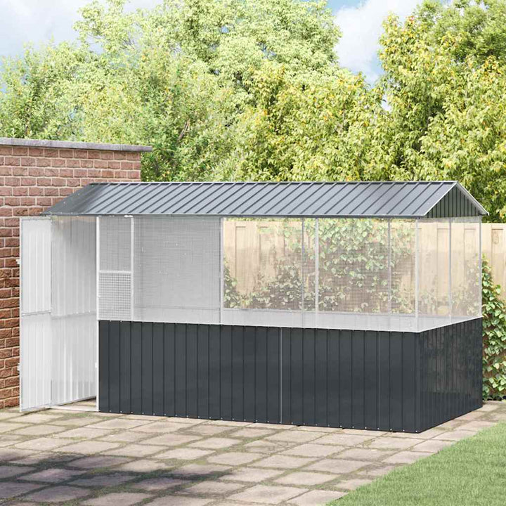 Bird Cage Anthracite 215 X 209 X 230 Cm Galvanised Steel