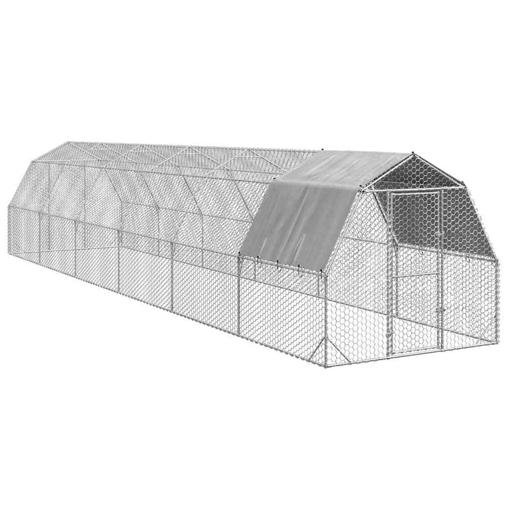Chicken Run With Roof Galvanised Steel