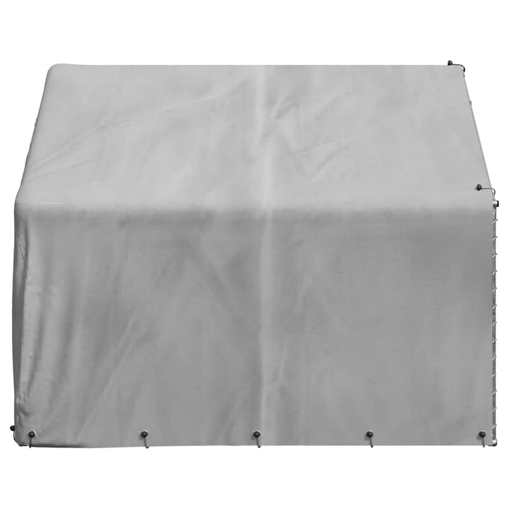 Outdoor Dog Kennel With Cover Galvanised Steel
