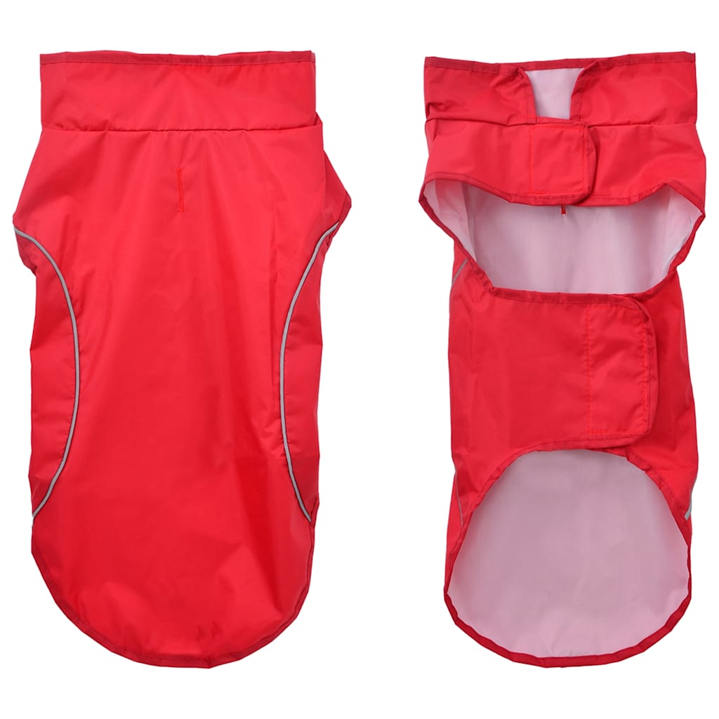 Dog Raincoat With Reflective Trip Polyeter