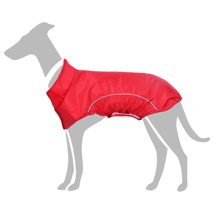 Dog Raincoat With Reflective Trip Polyeter
