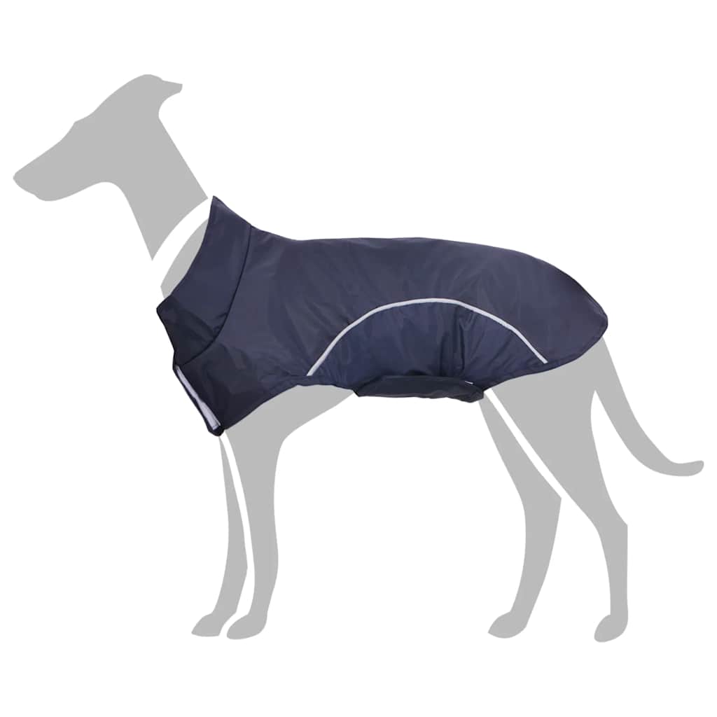 Dog Raincoat With Reflective Trip Polyeter