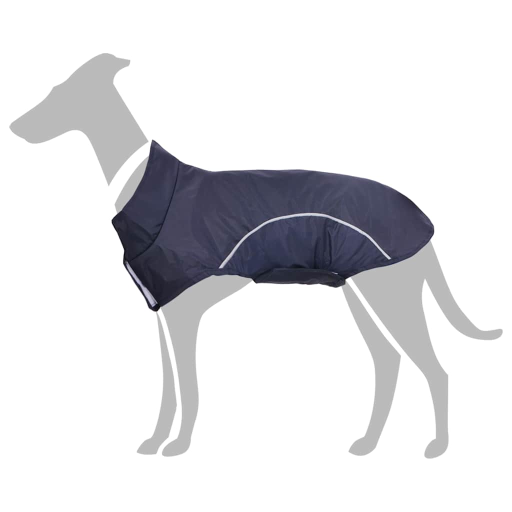 Dog Raincoat With Reflective Trip Polyeter