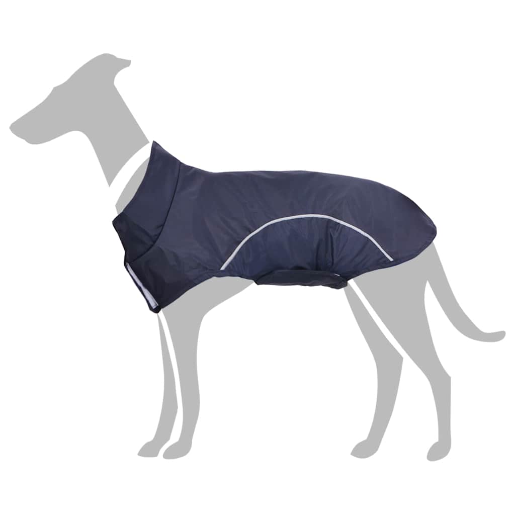 Dog Raincoat With Reflective Trip Polyeter