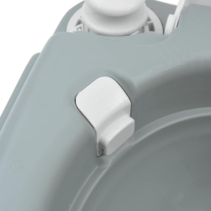 Camping Toilet Grey 41.5 X 36.5 X 42 Cm Plastic