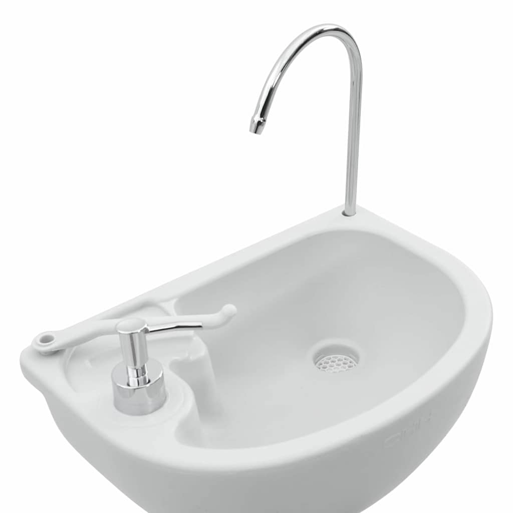 Camping Handwash Stand Grey 50.5 X 33 X 103 Cm Plastic