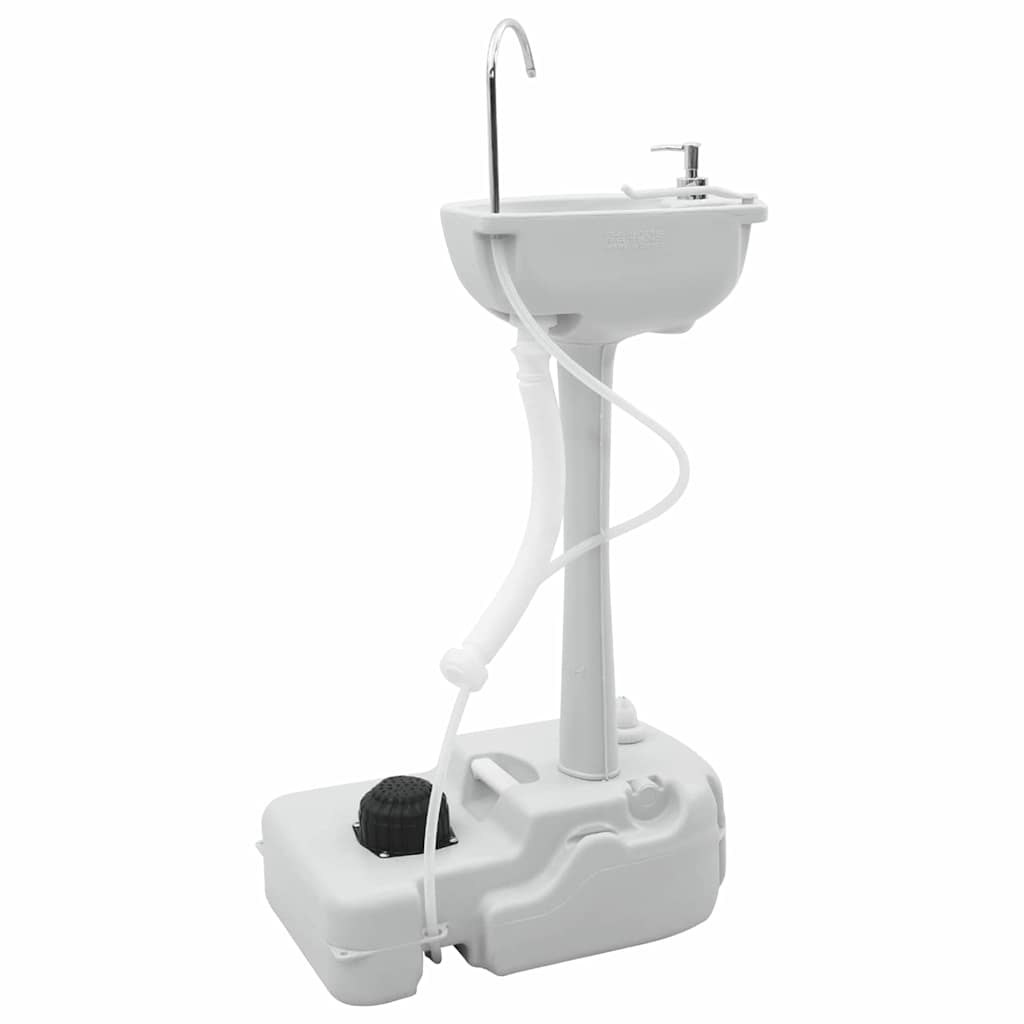 Camping Handwash Stand Grey 50.5 X 33 X 103 Cm Plastic