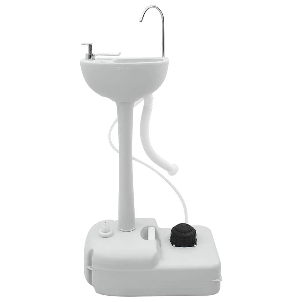Camping Handwash Stand Grey 50.5 X 33 X 103 Cm Plastic
