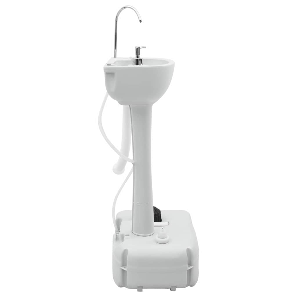 Camping Handwash Stand Grey 50.5 X 33 X 103 Cm Plastic