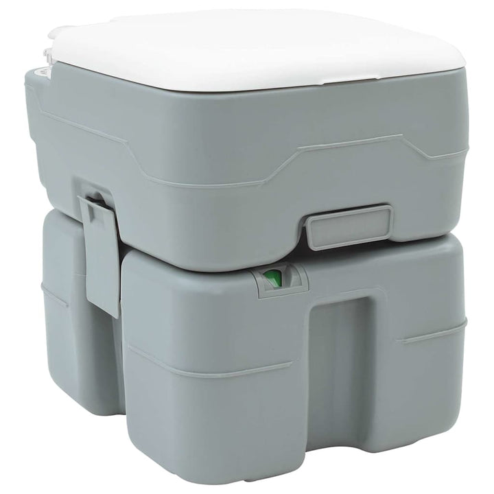 Camping Set 2 Pcs Grey 50.5 X 33 X 103 Cm Plastic
