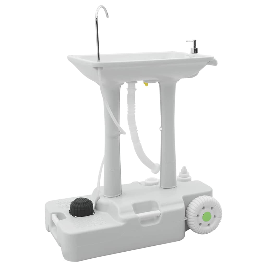 Camping Handwash Stand Grey 72 X 42 X 103 Cm Plastic