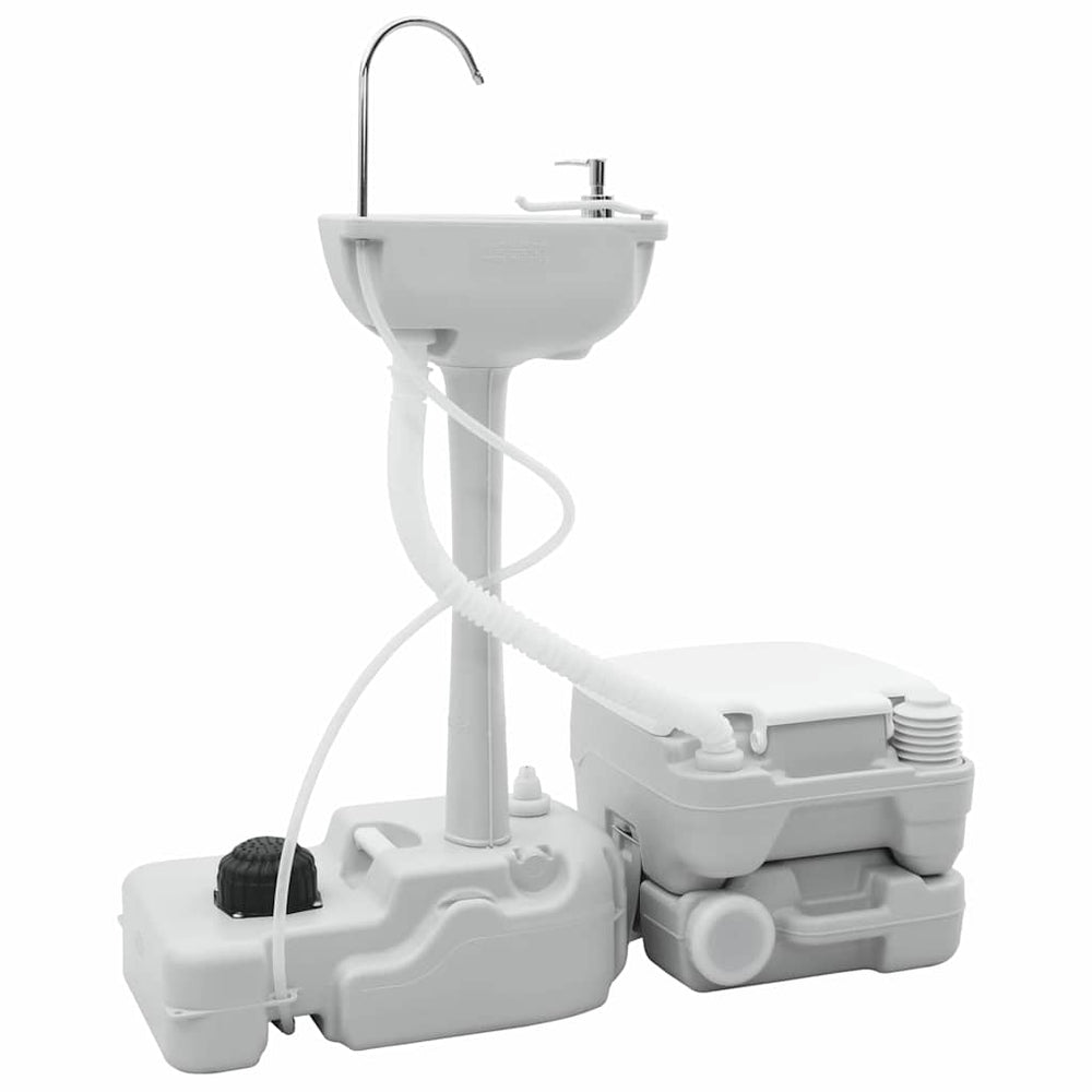 Camping Toilet 2 Pcs And White 50.5 X 33 X 103 Cm