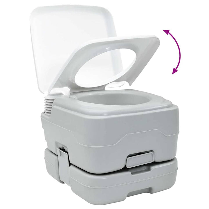 Camping Toilet 2 Pcs And White 50.5 X 33 X 103 Cm
