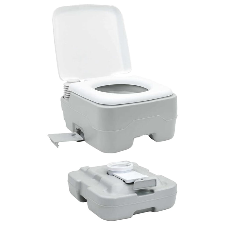 Camping Toilet 2 Pcs And White 50.5 X 33 X 103 Cm