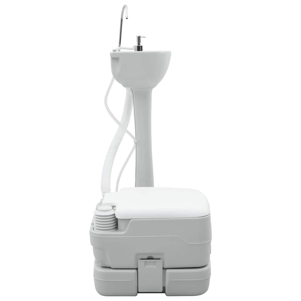 Camping Toilet 2 Pcs And White 50.5 X 33 X 103 Cm