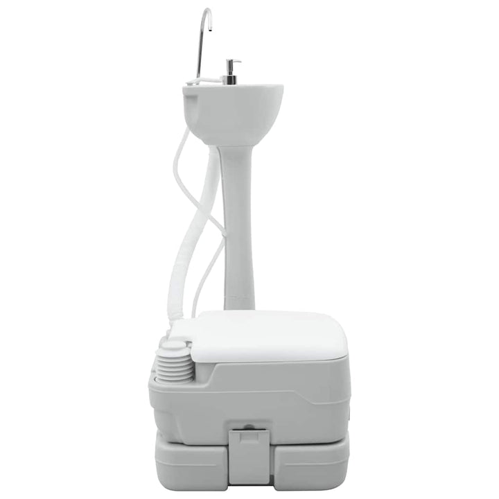 Camping Toilet 2 Pcs And White 50.5 X 33 X 103 Cm
