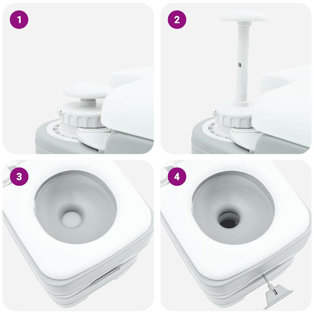 Camping Toilet 41.5 X 36.5 X 42 Cm