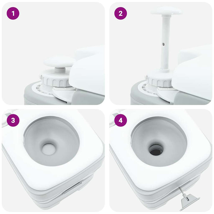 Camping Toilet 41.5 X 36.5 X 42 Cm