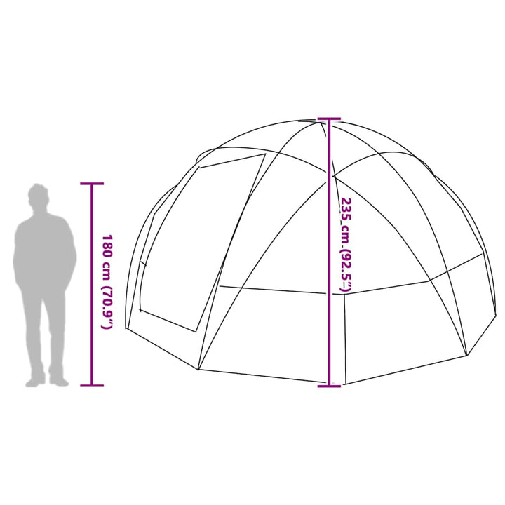 Camping Tent With Roof 475 X 475 X 235 Cm Polyester