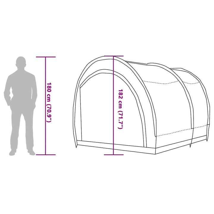 Bike Storage Tent With Roof 256 X 222 X 182 Cm