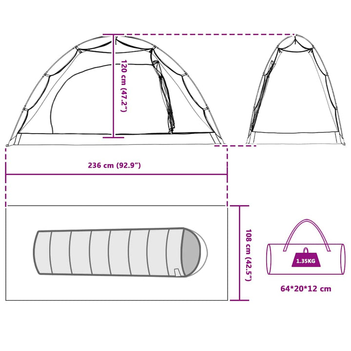 Tent With Roof Other Manual Grey And Black