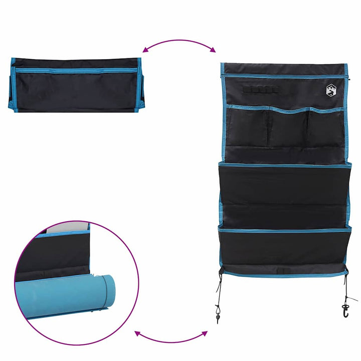 Storage Bag With Storage Black, Blue Oxford