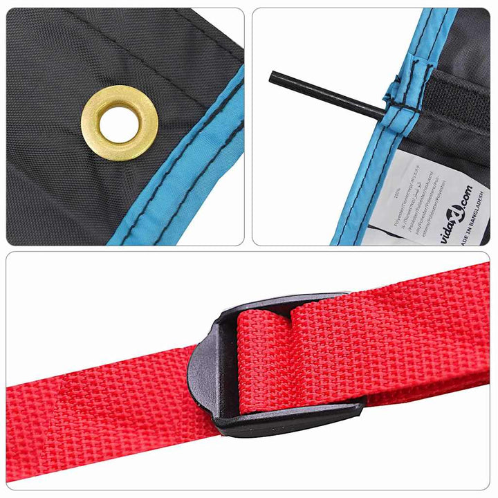 Storage Bag With Storage Black, Blue 140 X 40 Cm Oxford