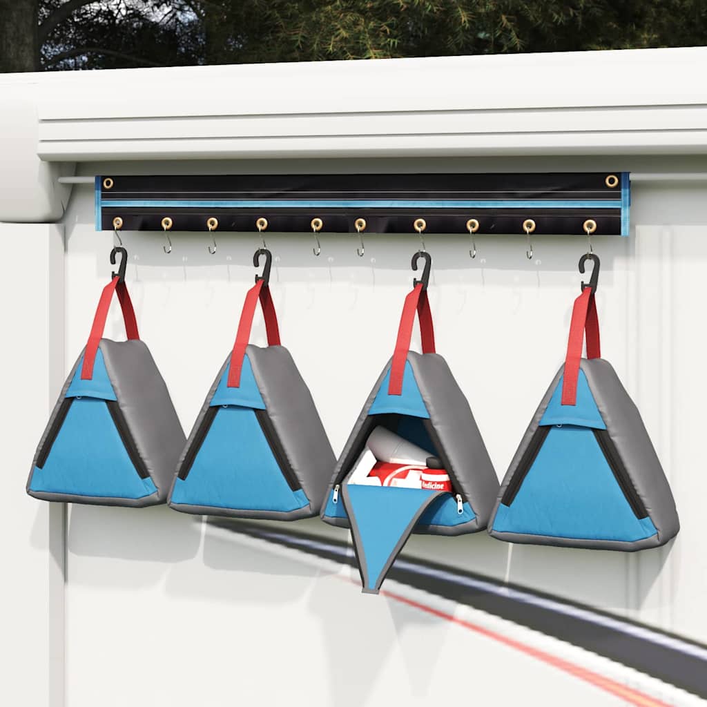 Storage Bag Grey, Blue, Red Oxford