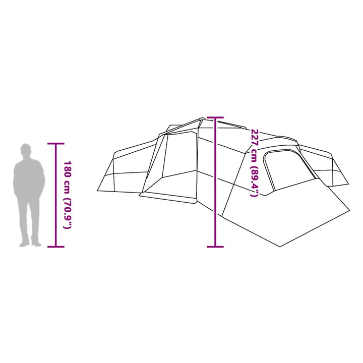 Family Tent 833 X 585 X 216 Cm Polyester
