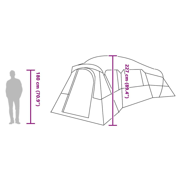 Family Tent 762 X 655 X 218 Cm Polyester