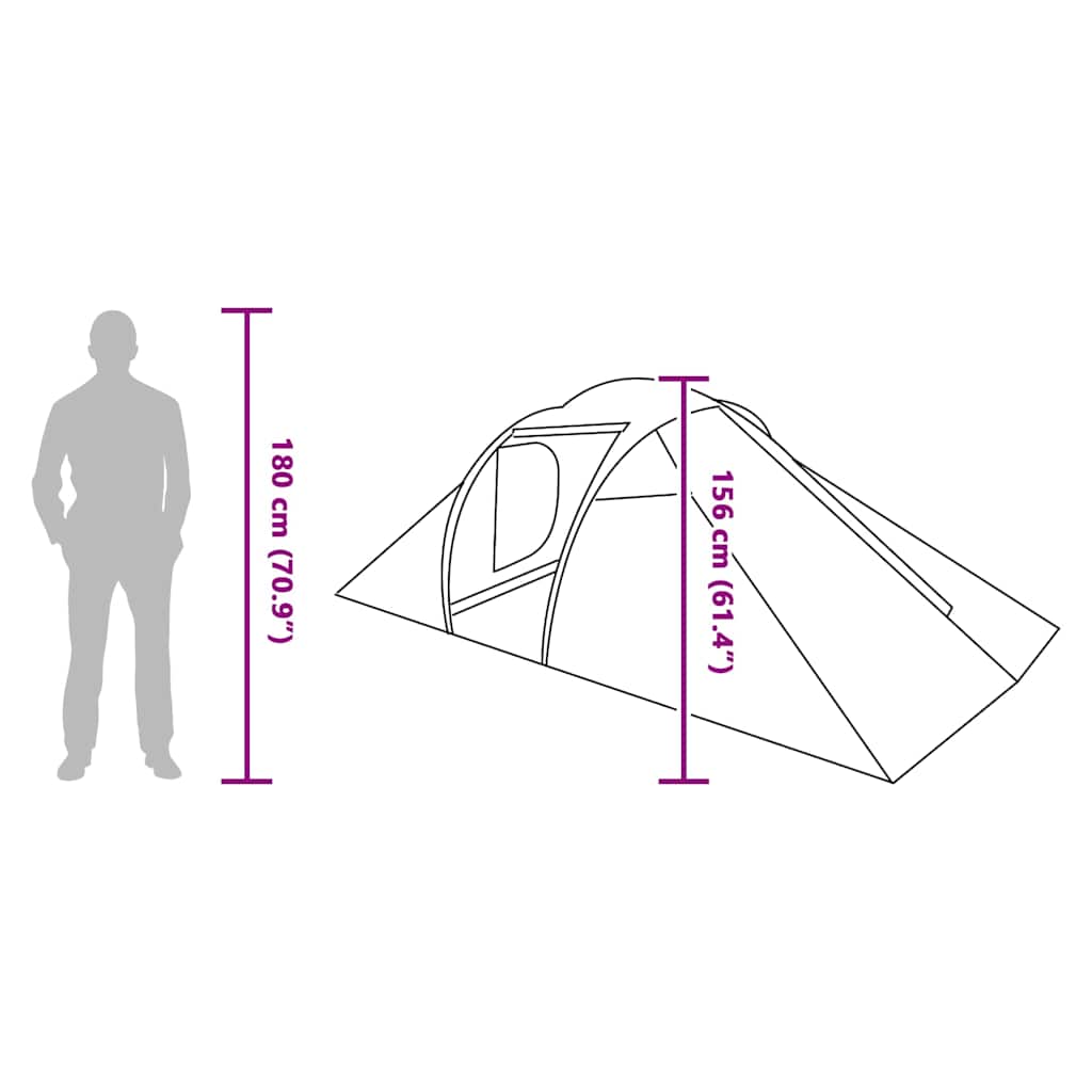 Tent With Roof Other And Black 510 X 240 X 156 Cm