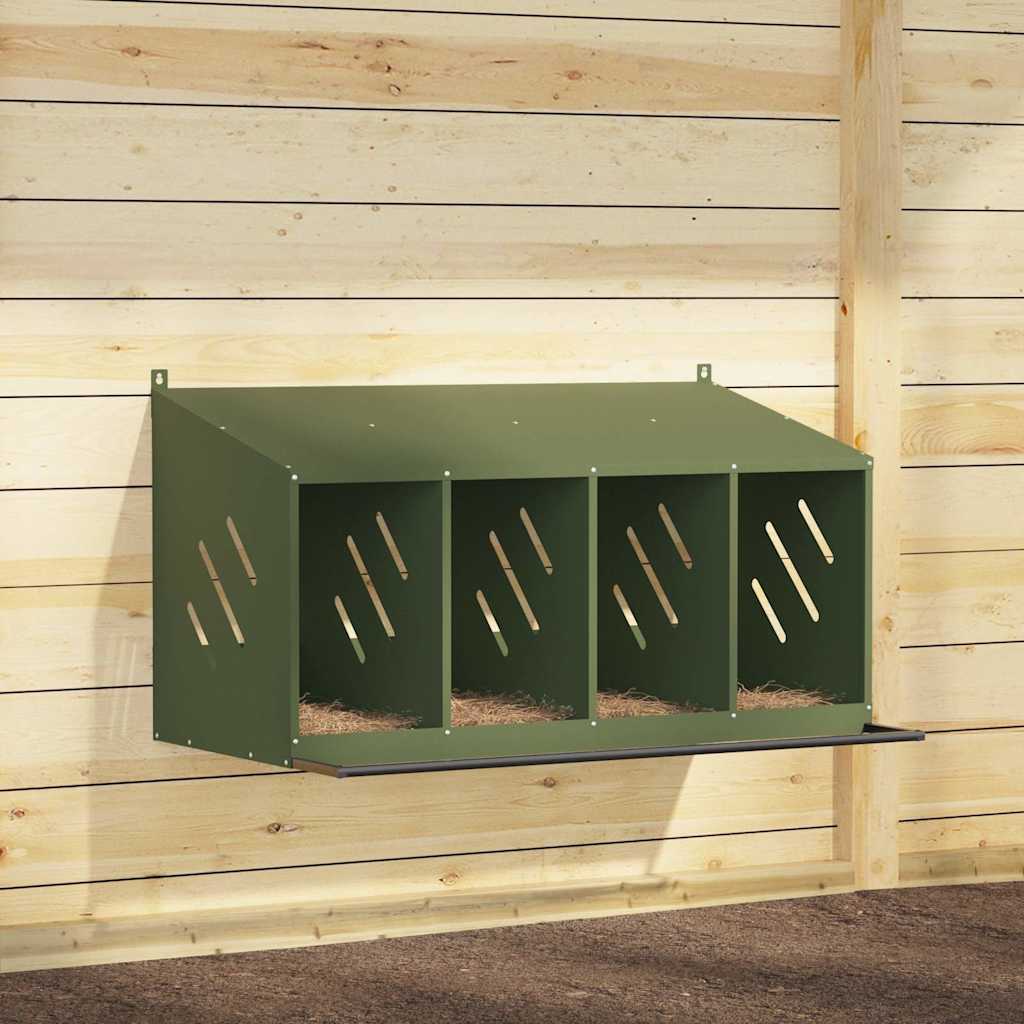 Chicken Nesting Box With 2 Compartments Metal