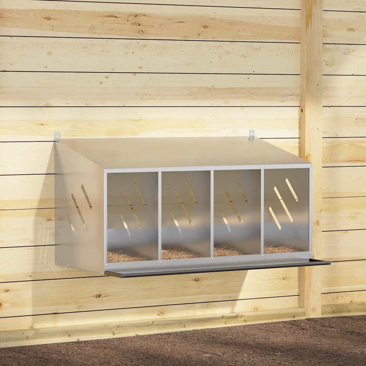 Chicken Nesting Box With 2 Compartments Metal