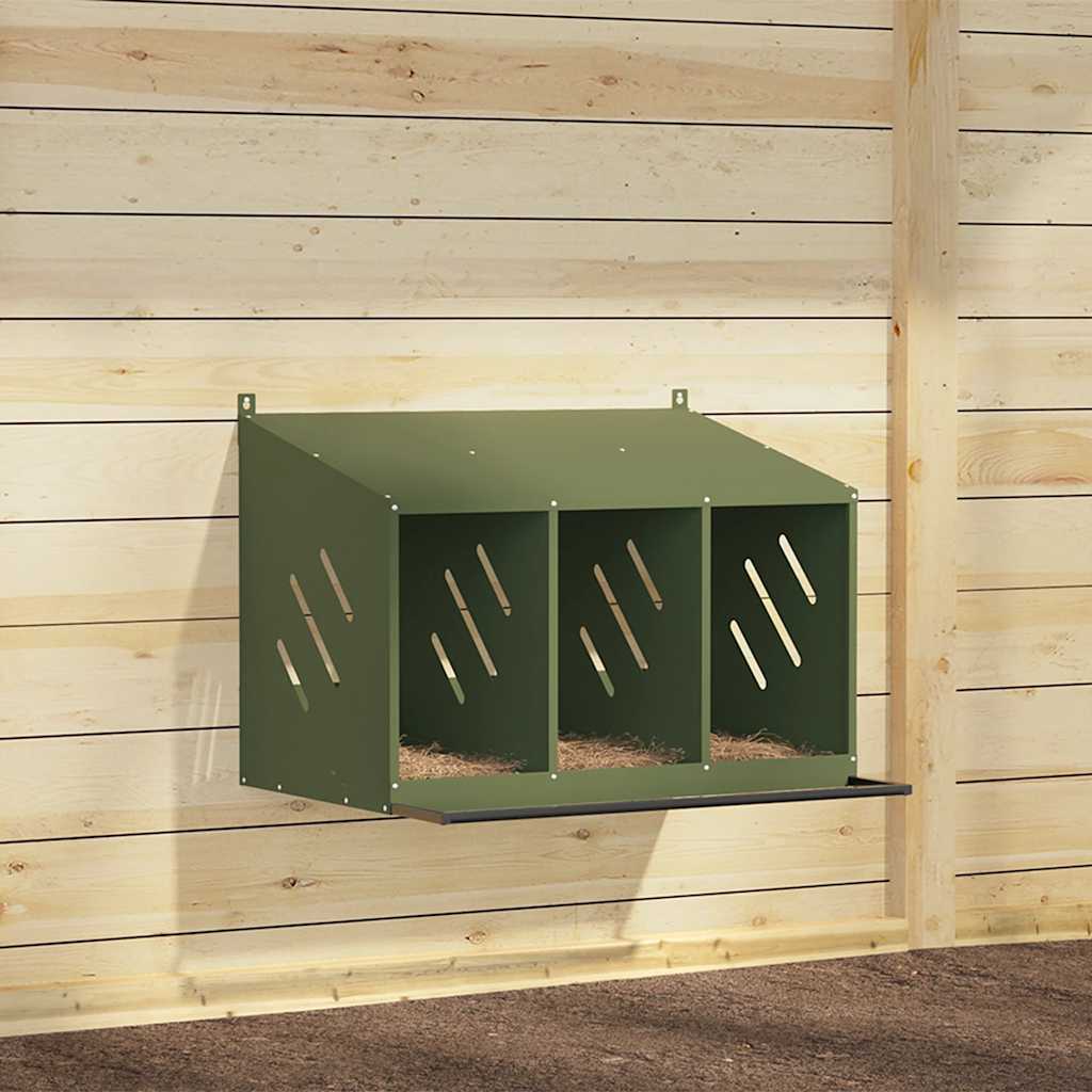 Chicken Nesting Box With 2 Compartments Metal