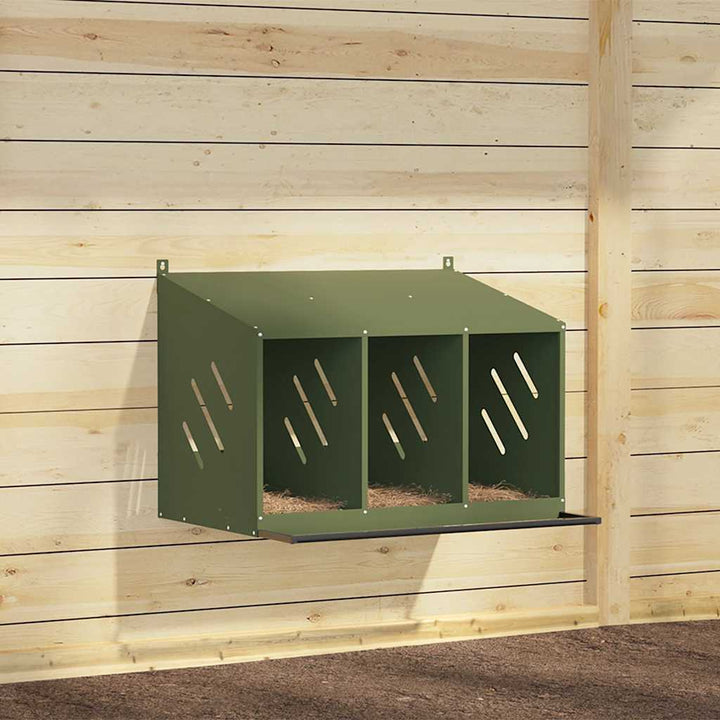 Chicken Nesting Box With 2 Compartments Metal