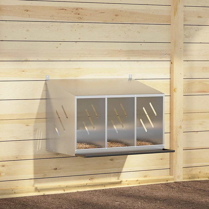 Chicken Nesting Box With 2 Compartments Metal
