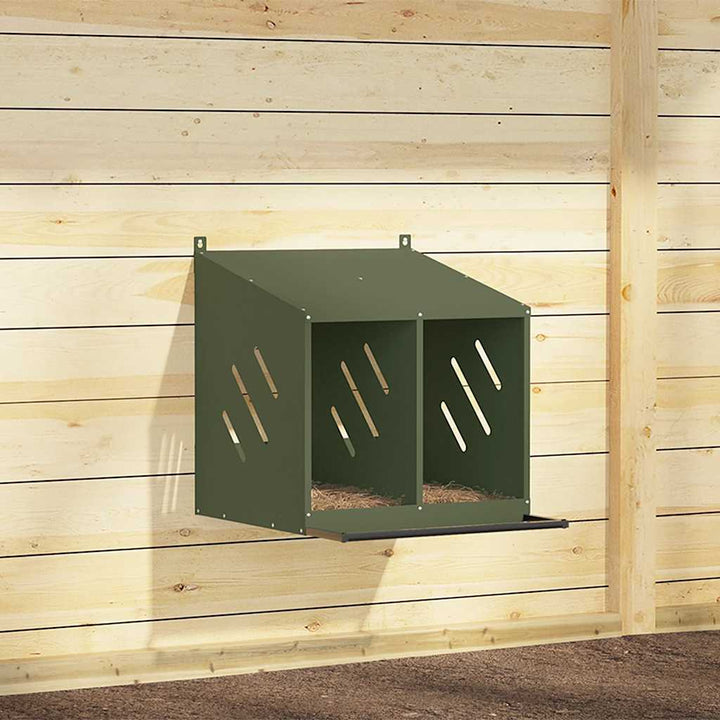 Chicken Nesting Box With 2 Compartments Metal