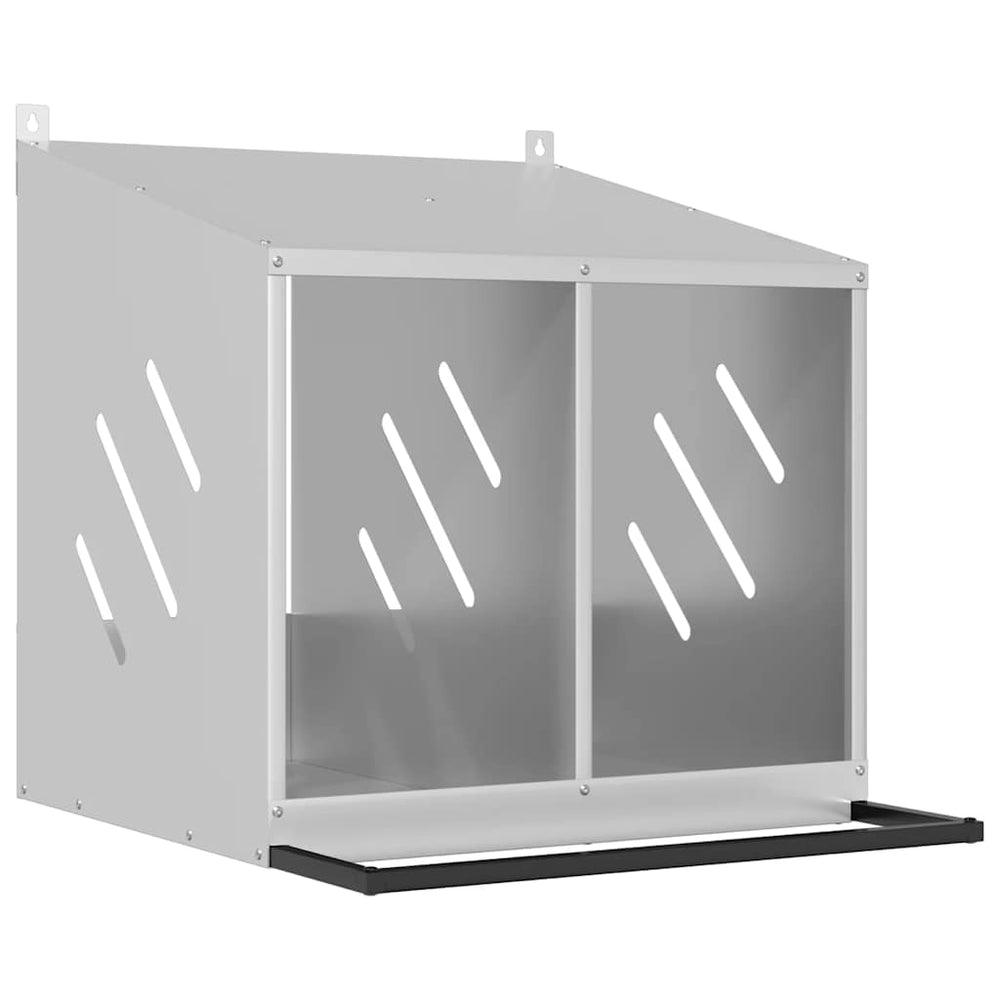Chicken Nesting Box With 2 Compartments Metal