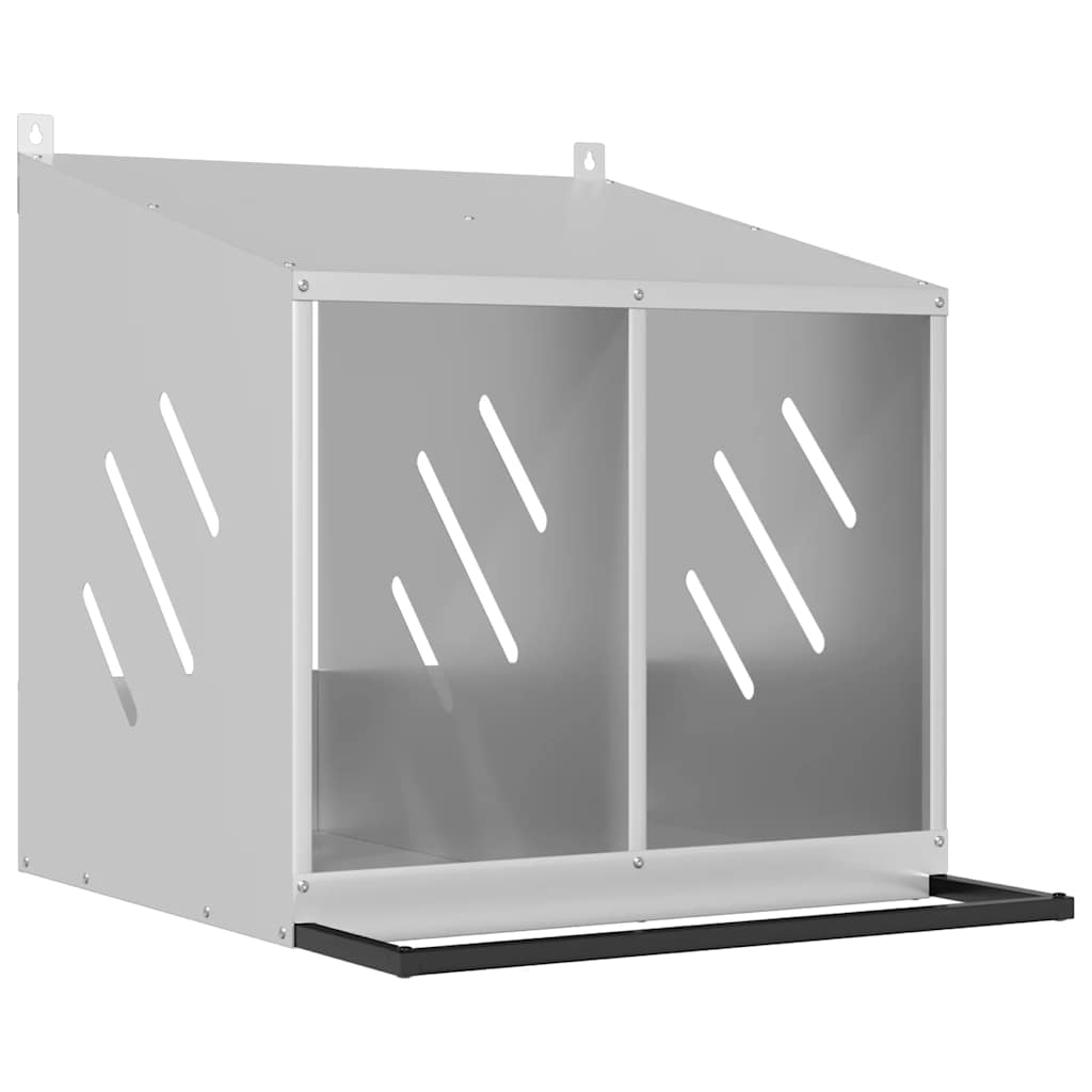 Chicken Nesting Box With 2 Compartments Metal