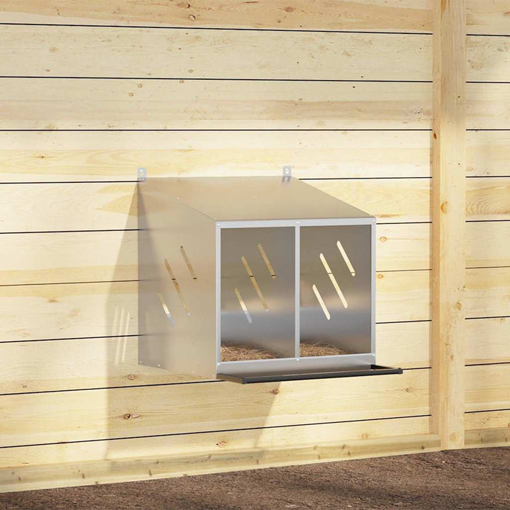 Chicken Nesting Box With 2 Compartments Metal