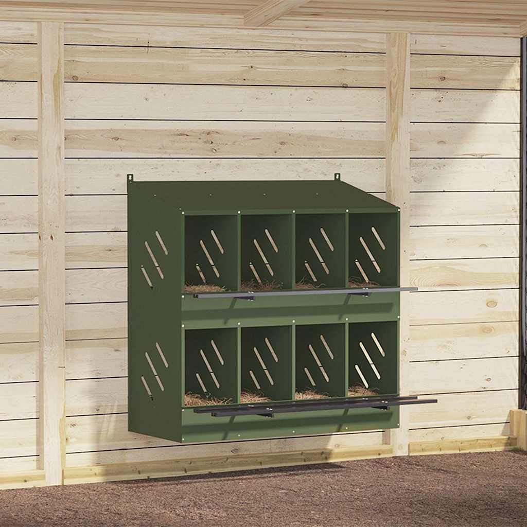 Chicken Nesting Box With 2 Compartments Metal