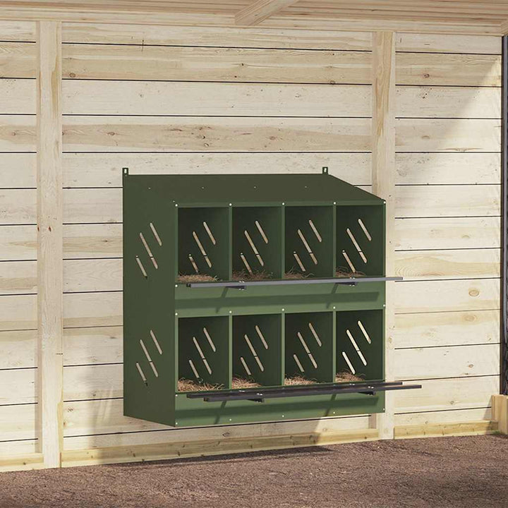 Chicken Nesting Box With 2 Compartments Metal